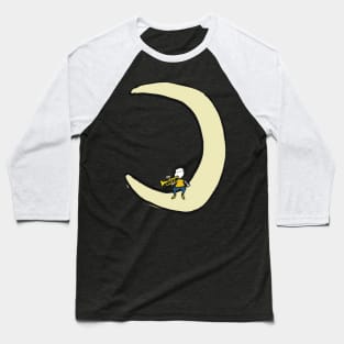 Trumpet and moon Baseball T-Shirt